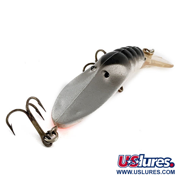 Vintage Bill Norman Bass Magnet, 1/3oz Grey/black fishing lure #17208
