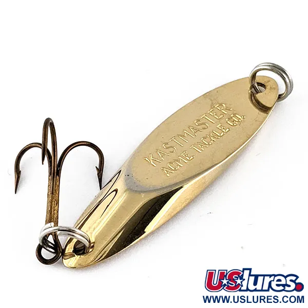 Vintage Acme Kastmaster, 3/8oz Gold fishing spoon #17215