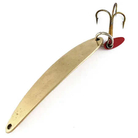 Vintage Bay de Noc Swedish pimple #8, 1oz Gold fishing spoon #17222