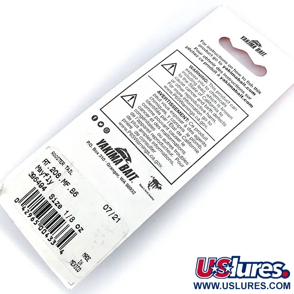  Yakima Bait Worden’s Original Rooster Tail, 1/8oz Mayfly spinning lure #17231