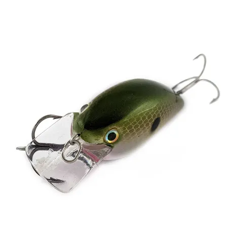 Vintage Strike King KVD Silent square bill, 2/5oz Olive Shad fishing lure #17255
