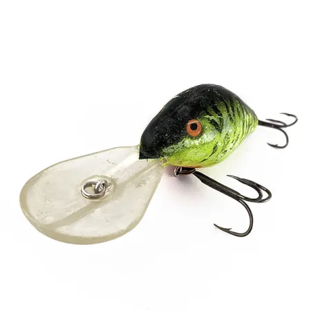 Vintage Mann's Bait  Mann's Razor Back 30+ Depth Plus UV, 1/2oz Fire Tiger fishing lure #17278