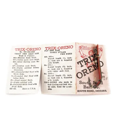 South Bend Trix-Oreno, 1/16oz Red fishing spoon #17296