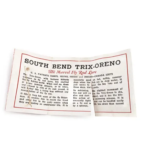 South Bend Trix-Oreno, 1/16oz Red fishing spoon #17296
