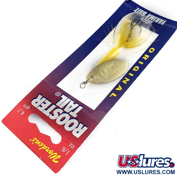  Yakima Bait Worden’s Original Rooster Tail, 3/16oz Glitter Yellow spinning lure #17306