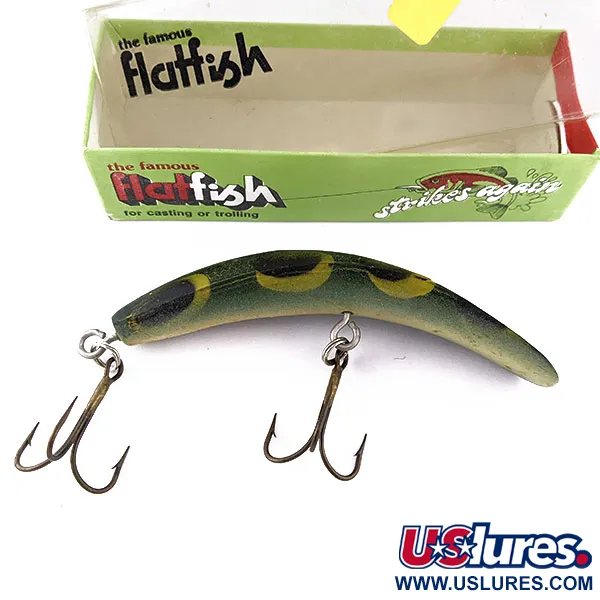  Helin Tackle Flatfish M2, 3/5oz Frog fishing lure #17310