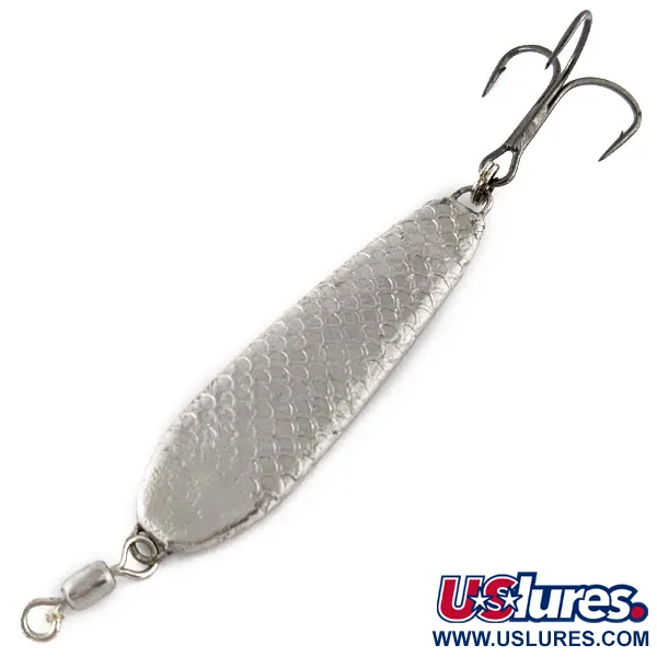 Vintage War Eagle Jiggin Spoon, 1oz Nickel fishing spoon #17312