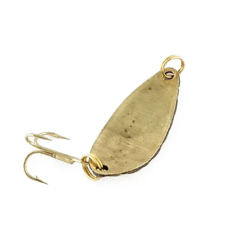 Vintage Acme Little Cleo bubbles, 1/8oz Gold fishing spoon #17323