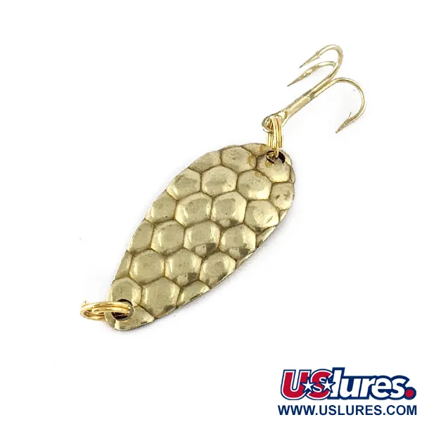 Vintage   Acme Little Cleo bubbles, 1/8oz Gold fishing spoon #17323