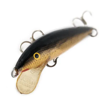 Vintage Rapala Original Floater F9 (Finland), 1/8oz G (Gold) fishing lure #17324