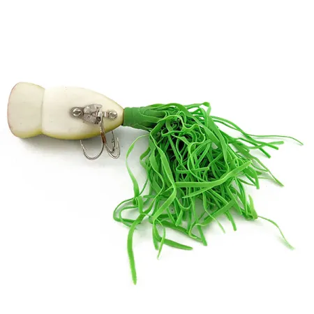 Vintage Fred Arbogast Hula Popper, 1/4oz Frog fishing lure #17326