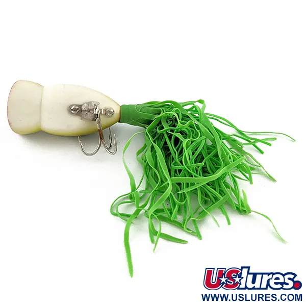 Vintage   Fred Arbogast Hula Popper, 1/4oz Frog fishing lure #17326