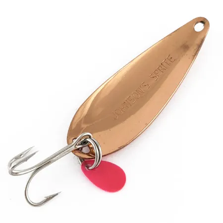 Vintage Johnson Sprite, 1/3oz Copper fishing spoon #17335
