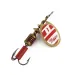   Mepps Aglia 1, 1/8oz Brass/red spinning lure #17714