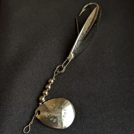 Vintage Johnson Silver Minnow Spinner Spoon, 1/3oz Silver fishing spoon #17374