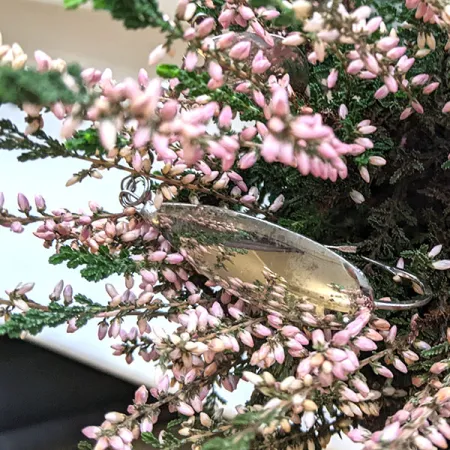 Vintage Johnson Silver Minnow Spinner Spoon, 1/3oz Silver fishing spoon #17374