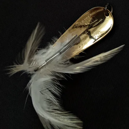 Vintage Luhr Jensen Tony Accetta HOBO , 2/5oz Gold fishing spoon #17385