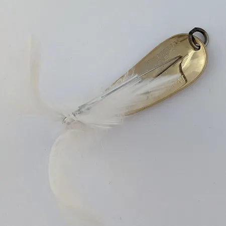 Vintage Luhr Jensen Tony Accetta HOBO , 2/5oz Gold fishing spoon #17385