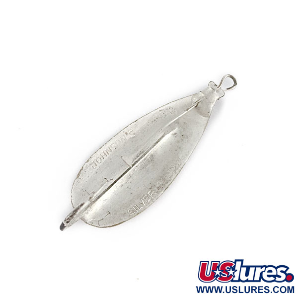 Vintage Johnson Silver Minnow, 3/64oz Silver fishing spoon #17392