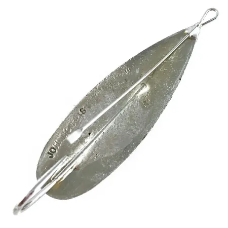 Vintage  Johnson Silver Minnow, 3/4oz Nickel fishing spoon #17411