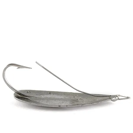 Vintage  Johnson Silver Minnow, 3/4oz Nickel fishing spoon #17411