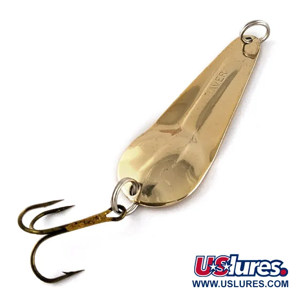 Vintage    James Aitken Haver, 1/2oz Gold fishing spoon #17420