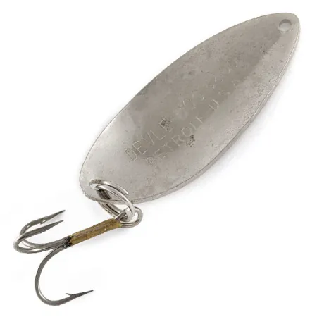 Vintage Eppinger Dardevle Devle-Dog 5400, 1/2oz Nickel fishing spoon #17421