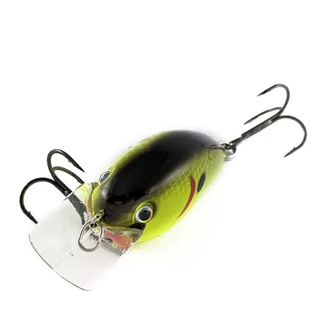 Vintage Strike King KVD Silent square bill UV, 2/5oz Black Back/Chart fishing lure #17426