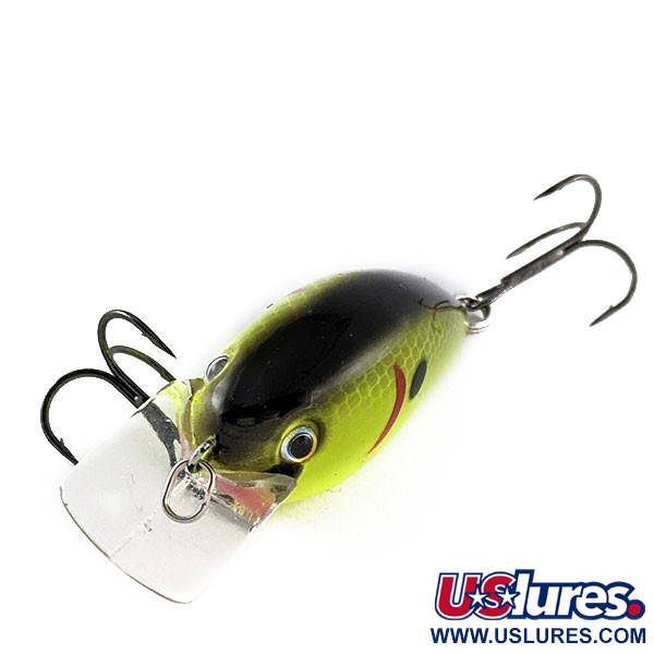 Vintage   Strike King KVD Silent square bill UV, 2/5oz Black Back/Chart fishing lure #17426