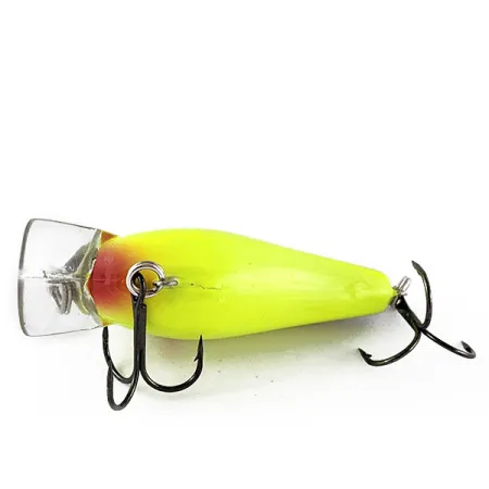 Vintage Strike King KVD Silent square bill UV, 2/5oz Black Back/Chart fishing lure #17426