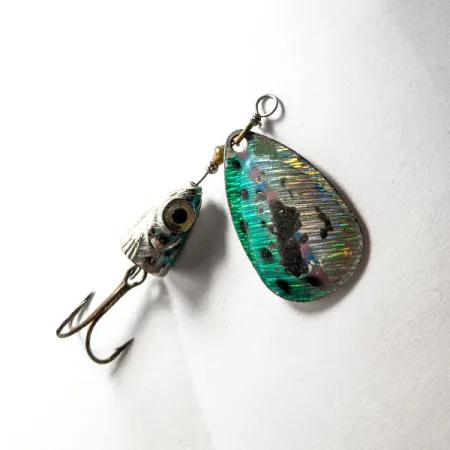 Vintage Blue Fox Vibrax Shallow, 1/3oz spinning lure #17478