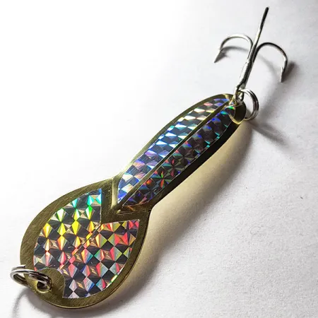 Vintage Glen Evans Loco 4, 3/4oz Gold fishing spoon #17480