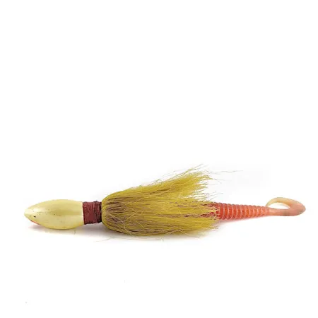 Vintage Raymond Rumpf & Sons Custom Tied Bucktail Jig, 1 1/4oz Yellow fishing #17482