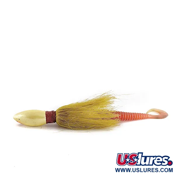Vintage Raymond Rumpf & Sons Custom Tied Bucktail Jig, 1 1/4oz Yellow fishing #17482
