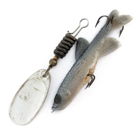 Vintage Mepps Comet  2 Mino (70-s), 3/16oz Silver spinning lure #17483