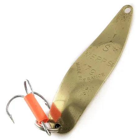 Vintage Mepps Syclops 2, 3/5oz Gold fishing spoon #17512