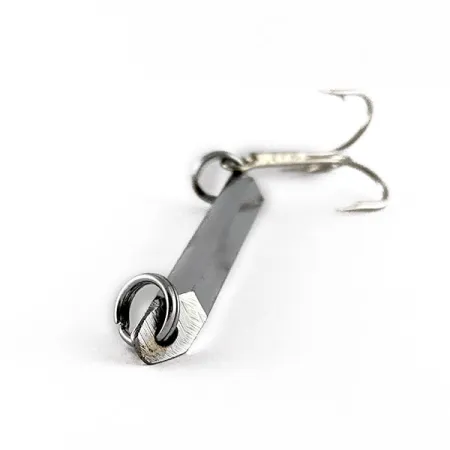 Vintage Cabela's Hexagon Bar Jig, 1 1/4oz Nickel fishing spoon #17552