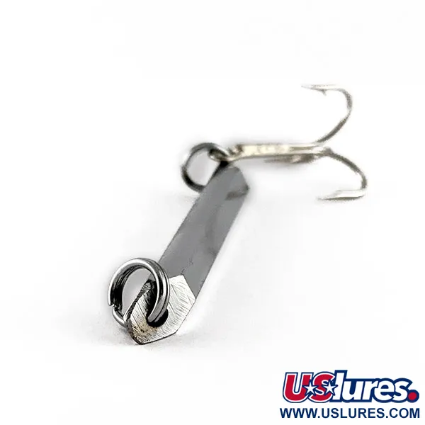 Vintage Cabela's Hexagon Bar Jig, 1 1/4oz Nickel fishing spoon #17552