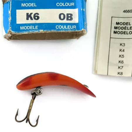 Helin Tackle Kwikfish K6, 3/32oz Red OB fishing lure #17567