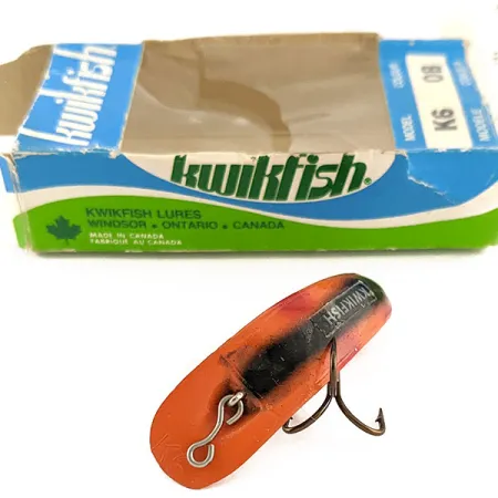 Helin Tackle Kwikfish K6, 3/32oz Red OB fishing lure #17567