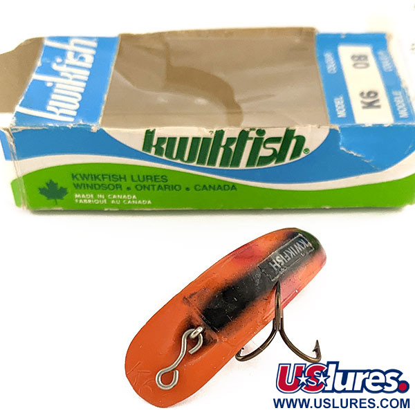  Helin Tackle Kwikfish K6, 3/32oz Red OB fishing lure #17567