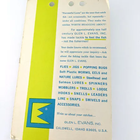 Glen Evans Colorado Spinner 3/0, 3/64oz Nickel spinning lure #17581