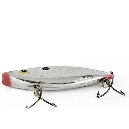 Vintage Bill Lewis Rat-L-Trap Floater, 1/3oz RT 258 Chrome Black Blue fishing lure #17584