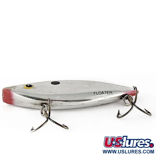 Vintage   Bill Lewis Rat-L-Trap Floater, 1/3oz RT 258 Chrome Black Blue fishing lure #17584