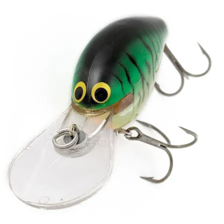 Vintage Bagley Original Diving B, 2/3oz Fire Tiger fishing lure #17585