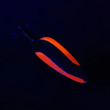 Vintage Acme Wonderlure, 2/5oz Copper/orange UV fishing spoon #17591