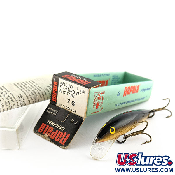   Rapala Original Floater F7 (Finland), 1/8oz G (Gold) fishing lure #17593