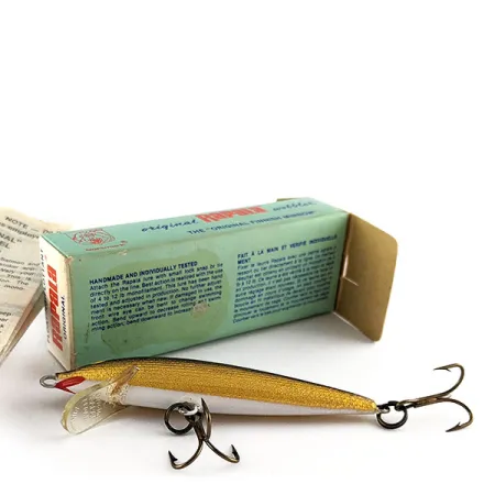 Rapala Original Floater F7 (Finland), 1/8oz G (Gold) fishing lure #17593