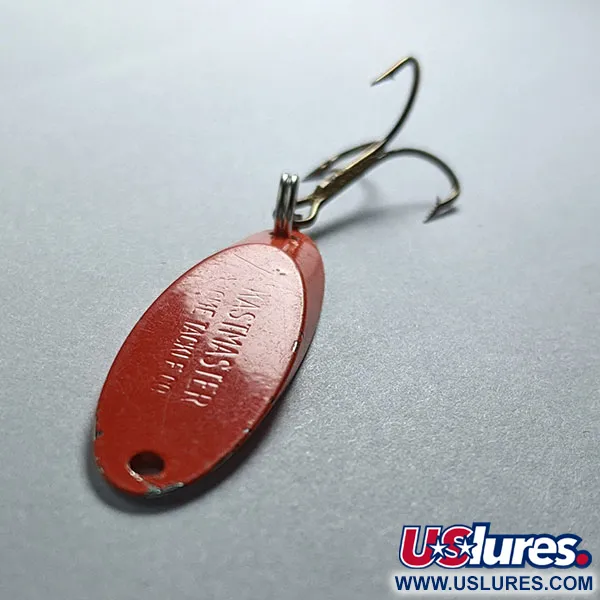 Vintage Acme Kastmaster, 1/4oz Orange/nickel fishing spoon #17597