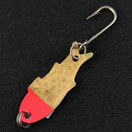 Vintage Shoff's Triple Teazer UV, 1/32oz Brass/red UV fishing spoon #17599